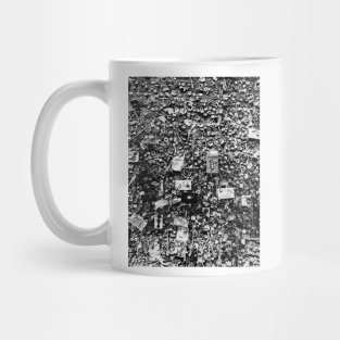 Black and White Gum Wall, Photography, Seattle, USA, America Mug